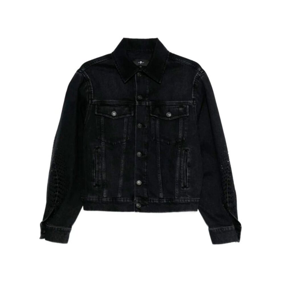 7 For All Mankind Women `Twisted Jacket Thunder Storm With Crystals` Jacket